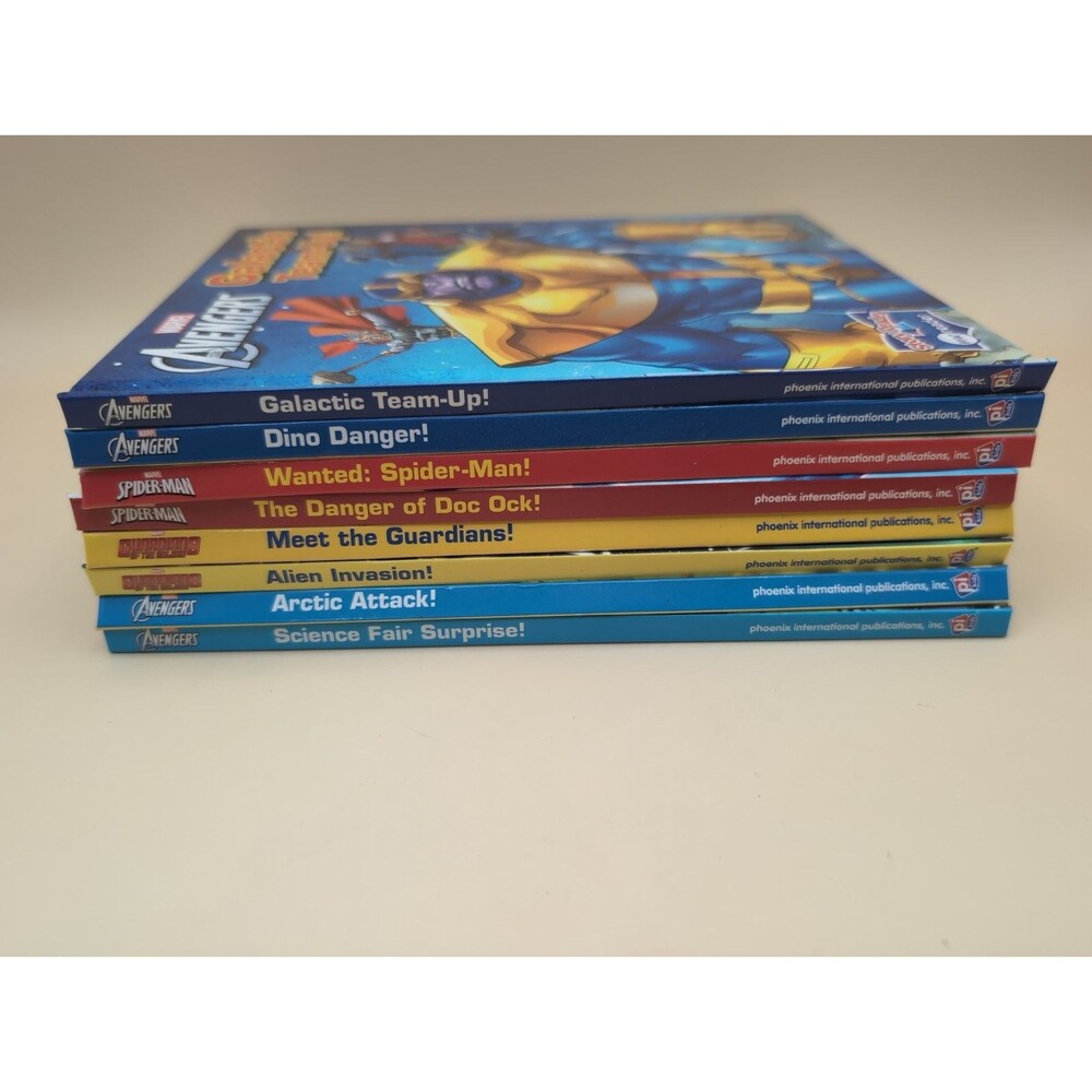 Marvel Me Reader Story Reader Hardcover Book Lot of 8 – Spider-Man Avengers -